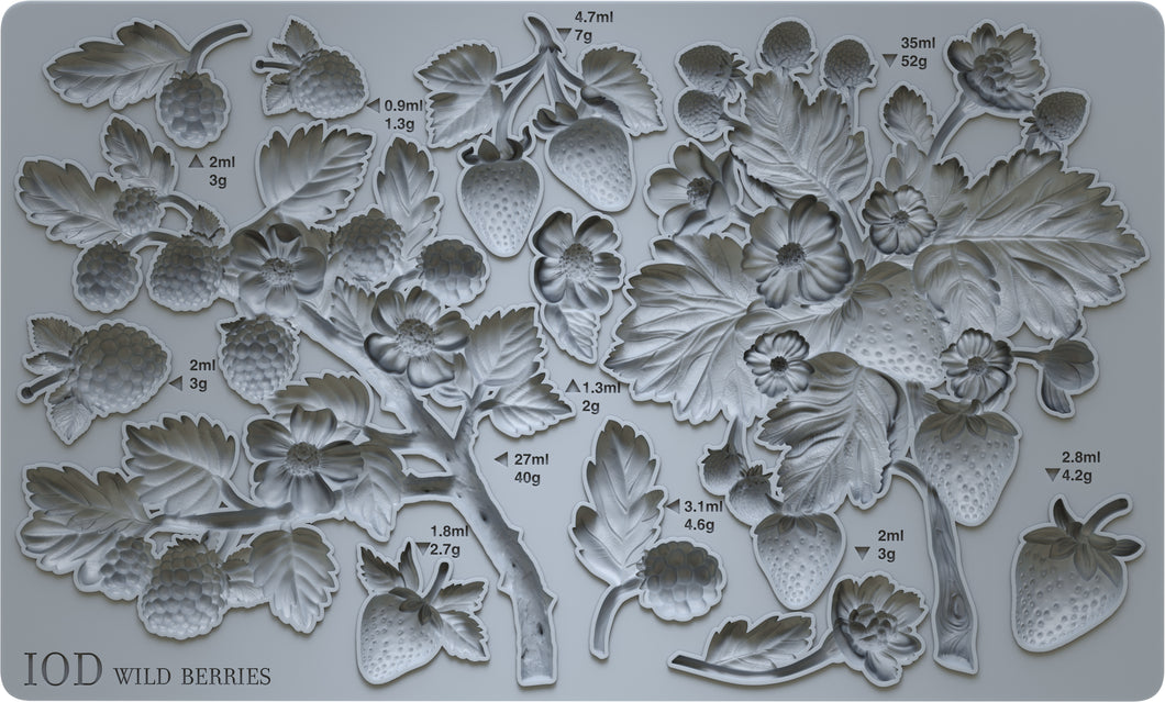 NEW Wild Berries 6x10 IOD Mould™