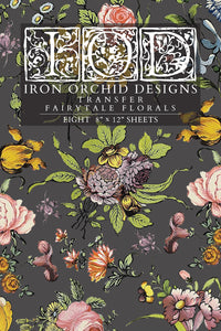 Fairytale FloralTransfer™ by IOD (Pad of 8 - 12"x16" sheets) - Iron Orchid Designs