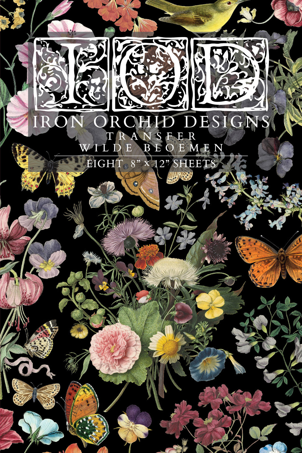 NEW Wilde Bloemen IOD Transfer 8x12 Pad™