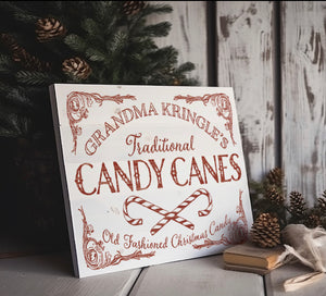 Candy Cane Cottage Transfer-Limited Edition- SOLD OUT!