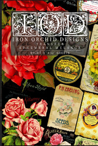 Ephemeral Melange IOD™ Transfer Iron Orchid Design