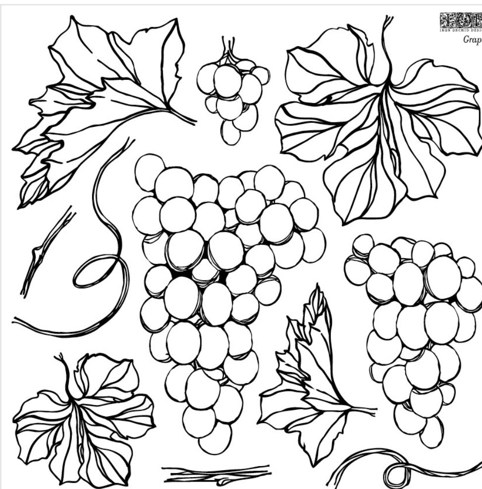 Grapes IOD™ Stamp Iron Orchid Designs